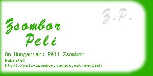 zsombor peli business card