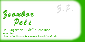 zsombor peli business card